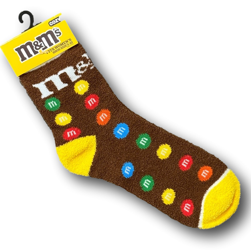 3/$20 M&M's Candy Cozy Fashion Socks - NWT - Picture 2 of 2